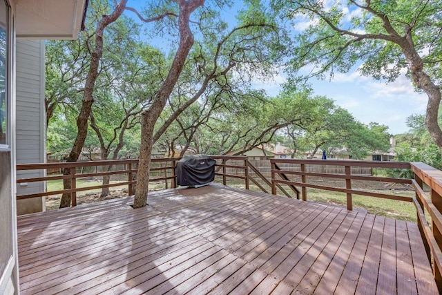 104 Summerwood Cv, San Marcos, TX 78666 - wooden terrace with a grill