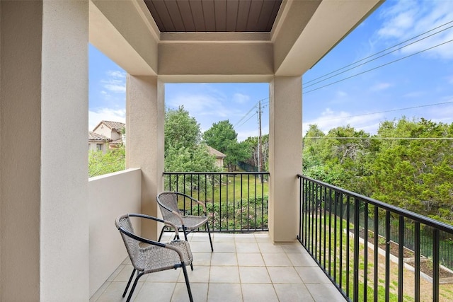 view of balcony