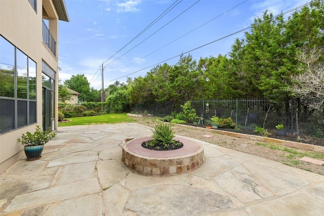2328 Gilia Dr, Austin, TX 78733 - fenced backyard featuring a patio area
