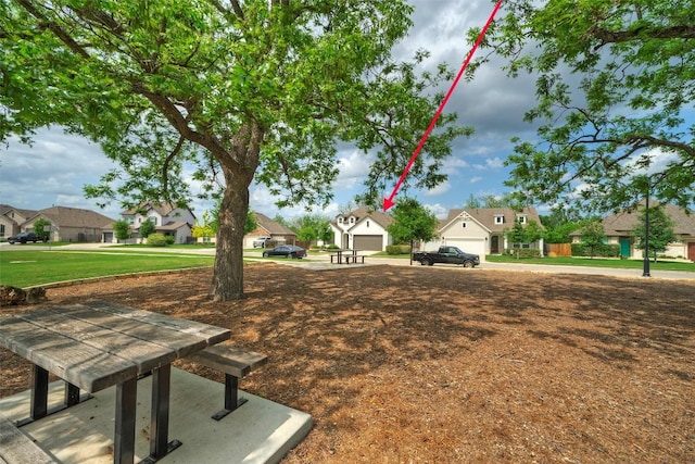 exterior space with a residential view