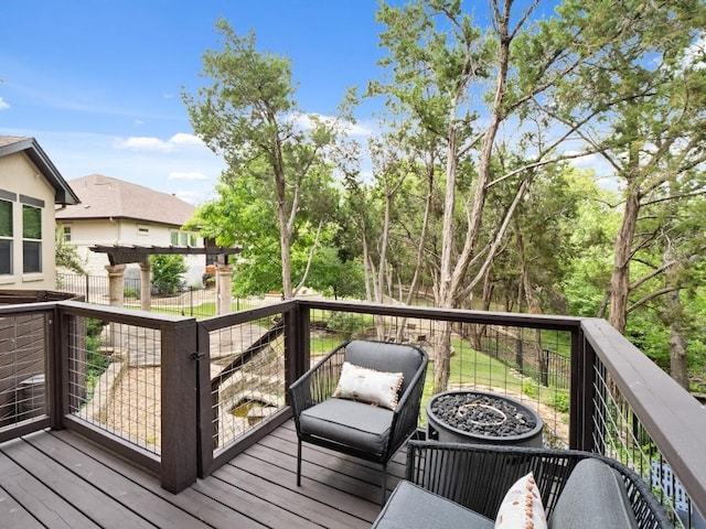 2749 Springwood Ln, Georgetown, TX 78628 - view of wooden deck