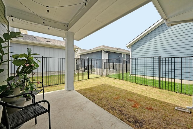 view of patio / terrace featuring a fenced backyard