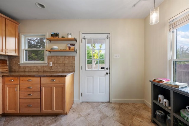 entryway with baseboards
