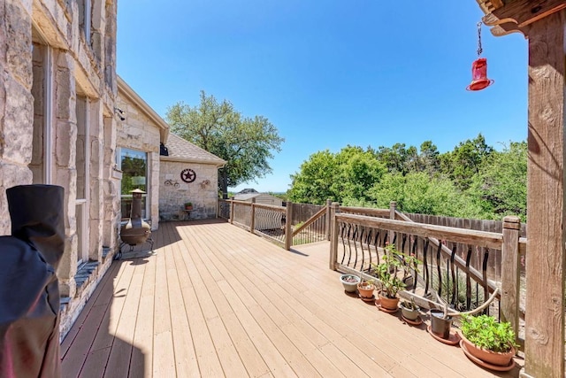 8236 Phantom Canyon Dr, Austin, TX 78726 - view of wooden deck