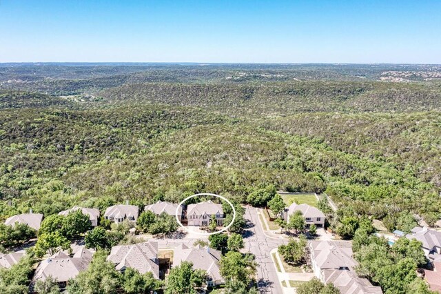 8236 Phantom Canyon Dr, Austin, TX 78726 - aerial view of residential area with a forest