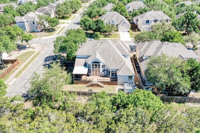 drone / aerial view featuring a residential view