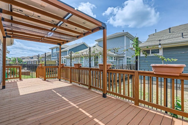 1513 Casa Dr, Austin, TX 78745 - wooden terrace with a residential view