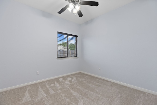 2129 Aaron Ross Way, Round Rock, TX 78665 - unfurnished room featuring carpet flooring and a ceiling fan