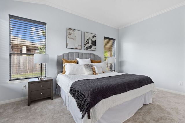 2129 Aaron Ross Way, Round Rock, TX 78665 - carpeted bedroom with crown molding and baseboards