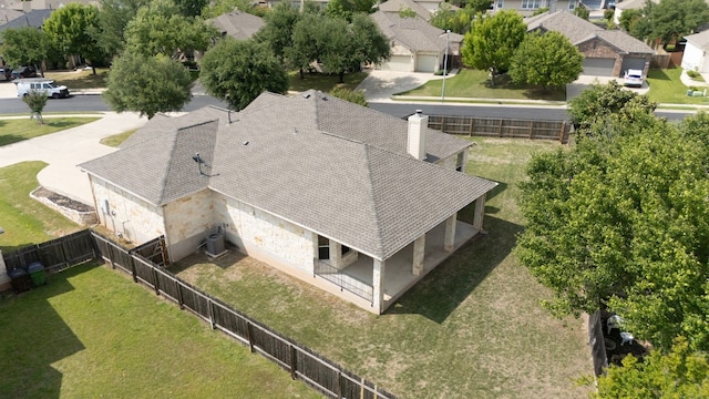 2129 Aaron Ross Way, Round Rock, TX 78665 - aerial perspective of suburban area