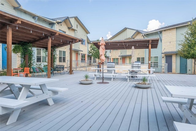 7805 Cooper Ln Unit 103, Austin, TX 78745 - wooden terrace featuring a grill
