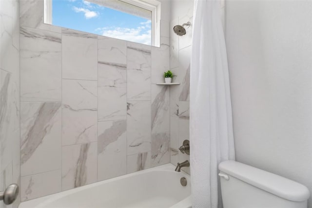 1109 Sweetspire St, Leander, TX 78641 - bathroom featuring toilet and shower / bath combination with curtain