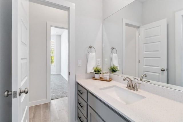 1109 Sweetspire St, Leander, TX 78641 - bathroom featuring vanity and baseboards