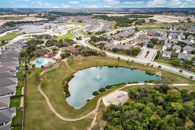 1109 Sweetspire St, Leander, TX 78641 - aerial view of property's location with a nearby body of water and nearby suburban area