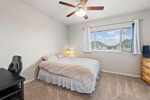 2420 Soprano Way, Round Rock, TX 78681 - carpeted bedroom with baseboards and ceiling fan