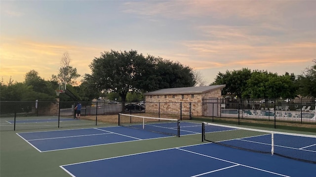 11805 Larch Valley Dr, Austin, TX 78754 - view of tennis court with community basketball court