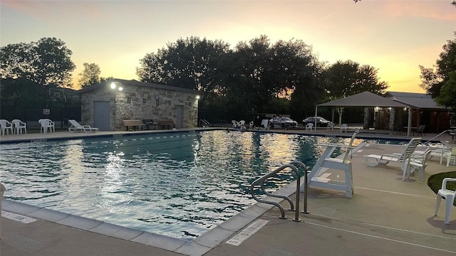 11805 Larch Valley Dr, Austin, TX 78754 - community pool featuring a gazebo and a patio