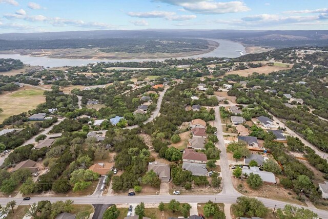 4906 Thunderbird Dr, Lago Vista, TX 78645 - aerial view of property's location with nearby suburban area