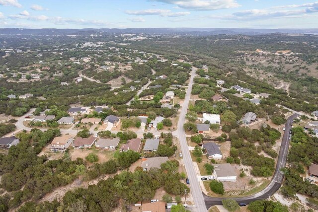 4906 Thunderbird Dr, Lago Vista, TX 78645 - aerial view of property and surrounding area featuring nearby suburban area