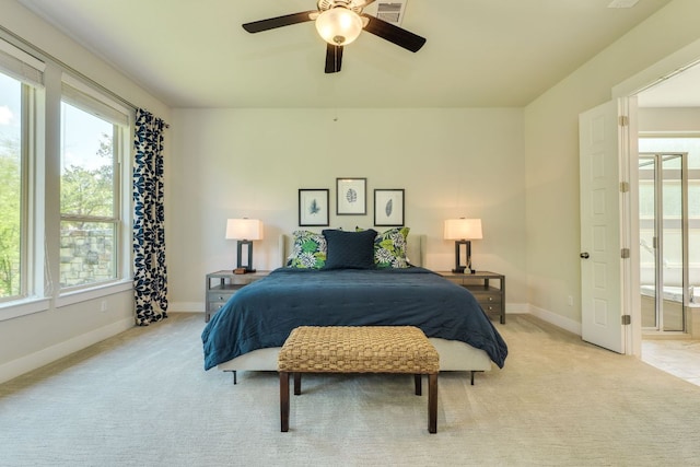2724 Rain Song Dr, Leander, TX 78641 - bedroom featuring multiple windows and light carpet