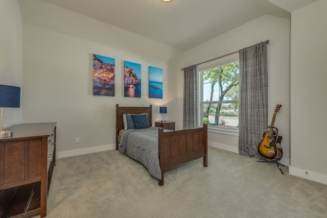 2724 Rain Song Dr, Leander, TX 78641 - bedroom featuring light carpet and lofted ceiling