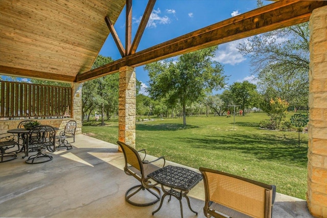 view of patio