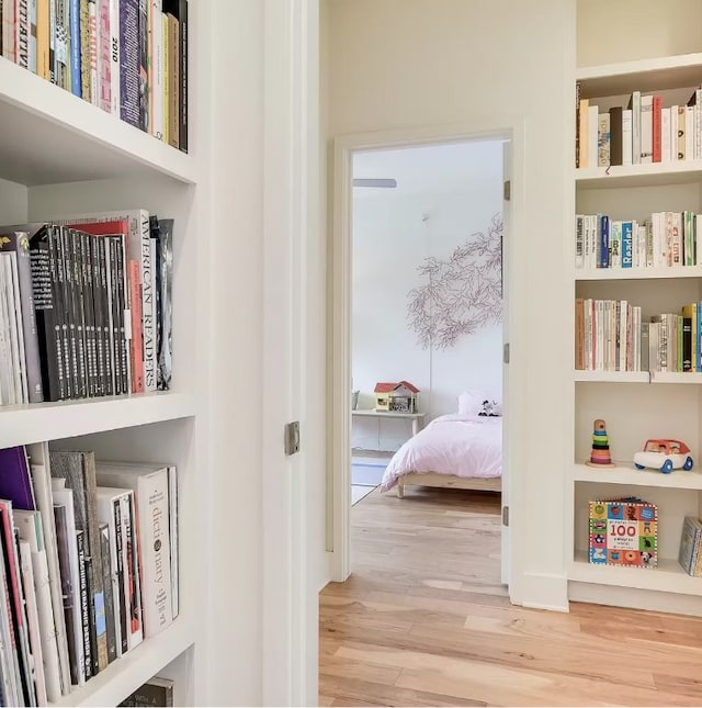 interior space featuring wood finished floors