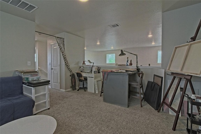 interior space with recessed lighting and visible vents