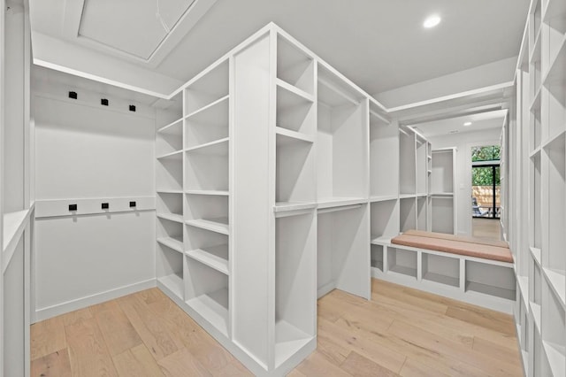 2001 Circle Hvn, Austin, TX 78741 - spacious closet featuring light wood finished floors