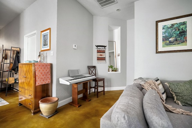 3011 Foxton Cv, Austin, TX 78748 - living area with finished concrete flooring and baseboards