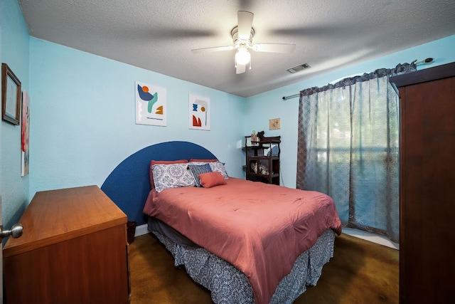 3011 Foxton Cv, Austin, TX 78748 - bedroom with concrete flooring and a ceiling fan