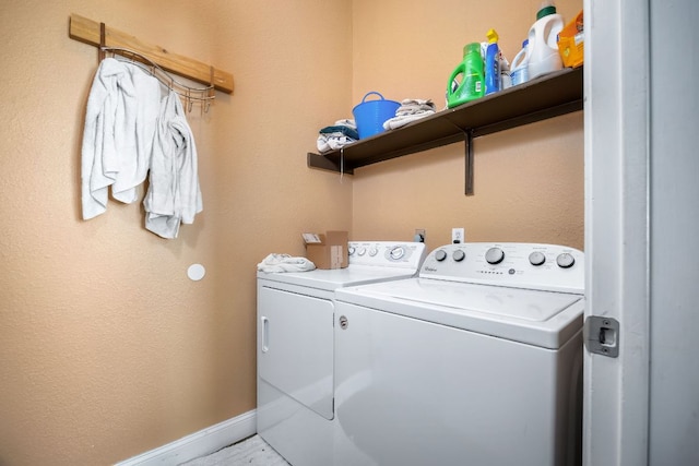 3011 Foxton Cv, Austin, TX 78748 - washroom featuring washer and clothes dryer and baseboards