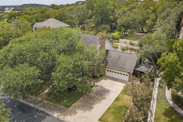 1702 Crested Butte Dr, Austin, TX 78746 - view of subject property featuring a forest