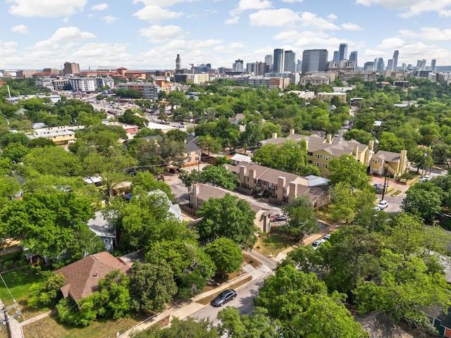 bird's eye view featuring a city view