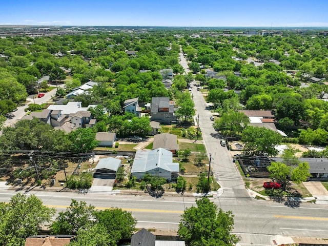 drone / aerial view with a residential view