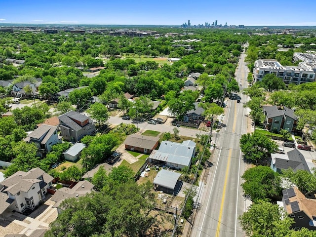 drone / aerial view with a residential view
