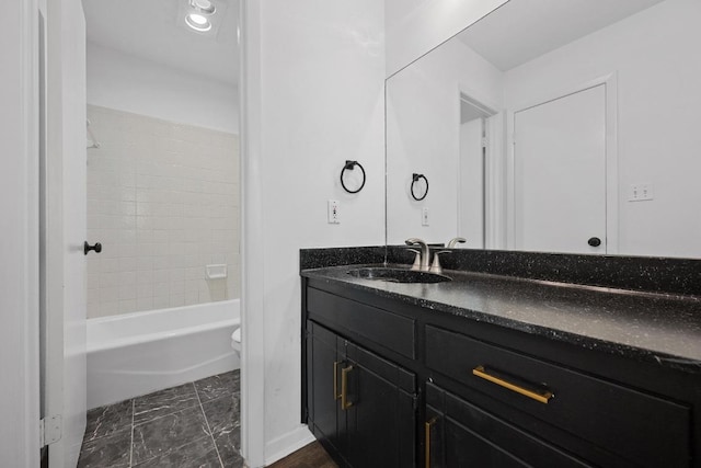 1511 Terrapin Ct Unit B, Austin, TX 78746 - bathroom featuring vanity and  shower combination