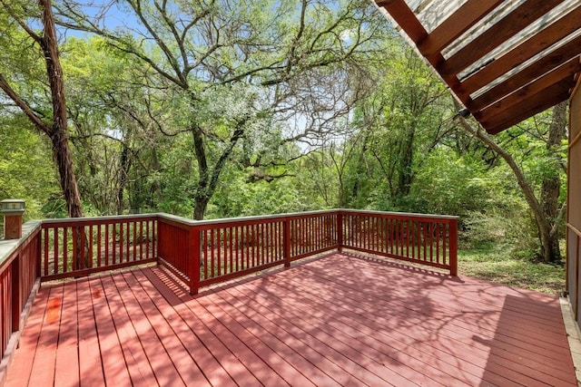 1511 Terrapin Ct Unit B, Austin, TX 78746 - deck with a wooded view