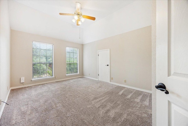 9007 Tweed Berwick Dr, Austin, TX 78750 - empty room featuring baseboards, ceiling fan, and carpet flooring