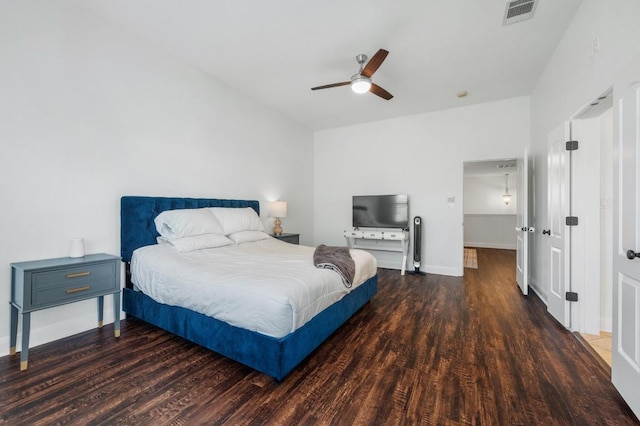 108 Perpetuation Dr Unit 802, Lakeway, TX 78734 - bedroom featuring wood finished floors, baseboards, and ceiling fan