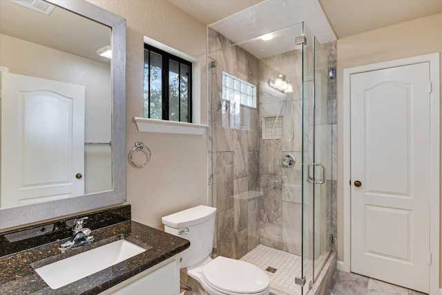 5000 High Canyon Pass, Austin, TX 78738 - bathroom featuring vanity and a shower stall