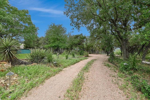 view of street with driveway