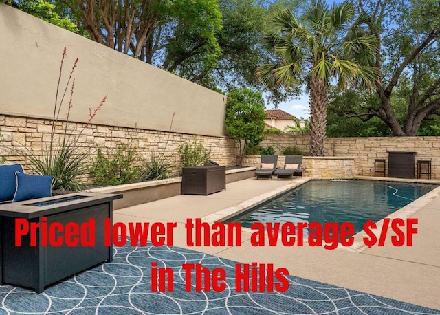 9 Swiftwater Trl, The Hills, TX 78738 - view of swimming pool featuring a patio area
