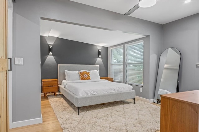 1712 Alleghany Dr, Austin, TX 78741 - bedroom featuring baseboards and light wood-style flooring
