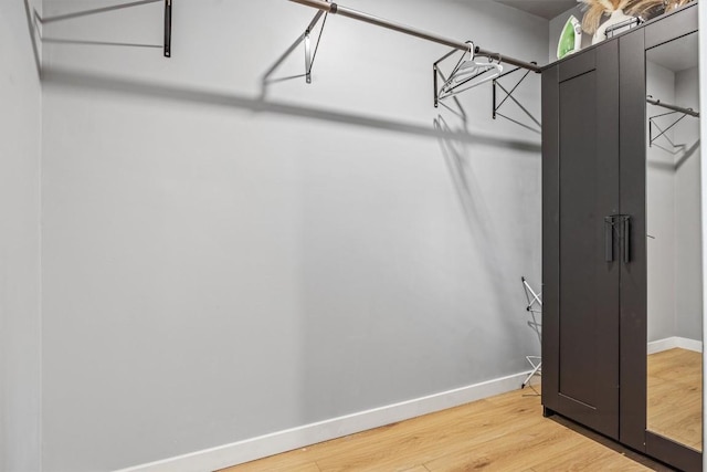 1712 Alleghany Dr, Austin, TX 78741 - walk in closet with light wood-type flooring