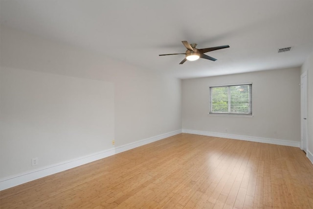 6405 Danwood Dr, Austin, TX 78759 - spare room featuring a ceiling fan and light wood-type flooring