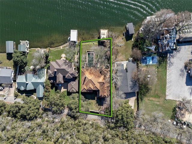 3111 Ski Shores Ter, Austin, TX 78730 - aerial view of property's location with property boundaries highlighted