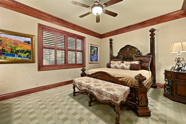 3111 Ski Shores Ter, Austin, TX 78730 - bedroom with carpet and a ceiling fan