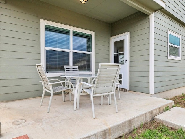 view of patio / terrace featuring outdoor dining space