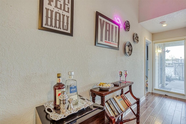 609 E Briarway Dr, Granite Shoals, TX 78654 - detailed view of a textured wall and wood finished floors